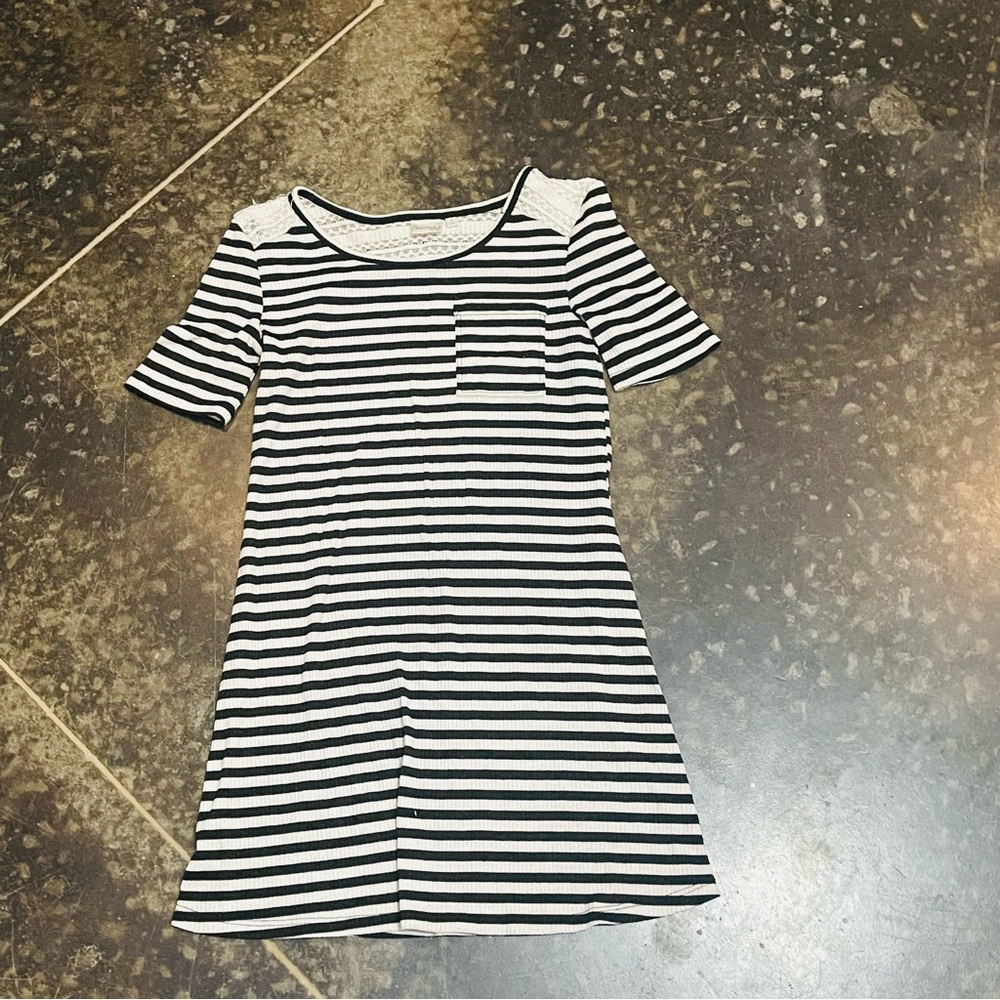 Kids Mudd Black and White Dress
